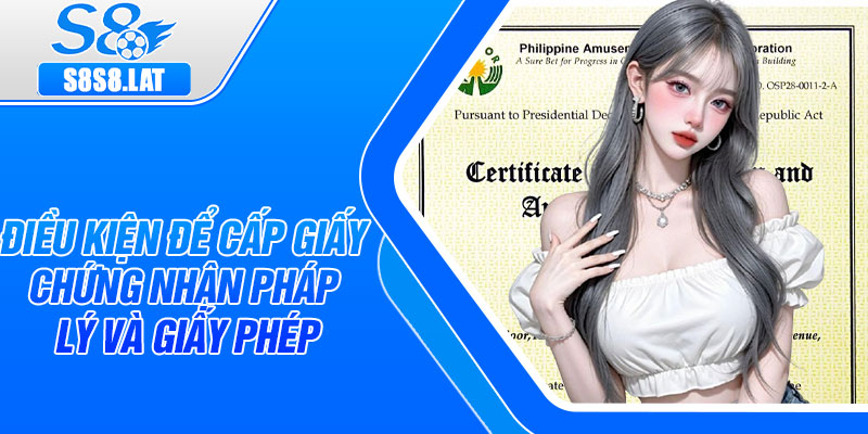 Điều kiện để cấp giấy chứng nhận pháp lý và giấy phép